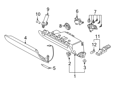 2013 Audi Q7 Glove Box