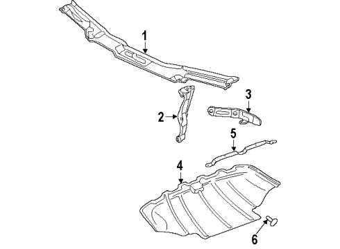 1995 Audi S6 Radiator Support