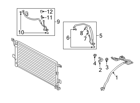 2022 Audi S6 A/C Condenser, Compressor & Lines