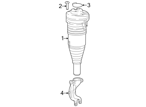 2024 Audi Q8 e-tron Shocks & Components - Front