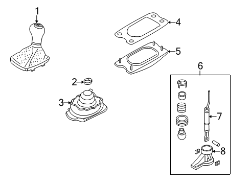 2014 Audi A4 Gear Shift Control - MT