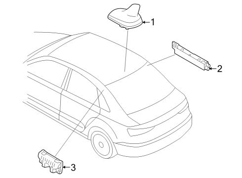 2023 Audi RS3 Antenna & Radio