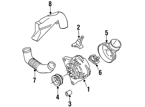 1994 Audi Cabriolet Alternator