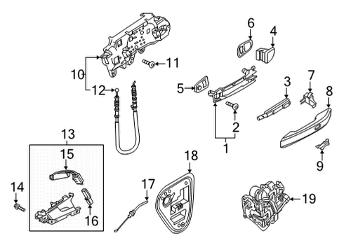 2022 Audi RS5 Sportback Lock & Hardware Diagram 5