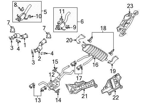 2009 Audi Q7 Exhaust Components