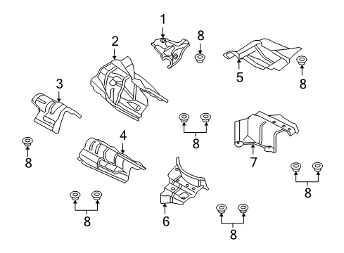 2017 Audi A5 Quattro Heat Shields