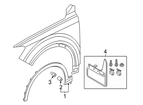 2023 Audi Q7 Exterior Trim - Fender