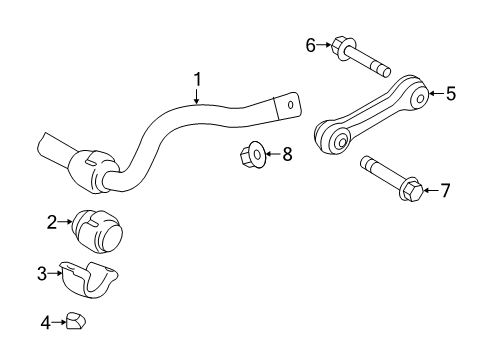 2018 Audi RS7 Stabilizer Bar & Components - Front