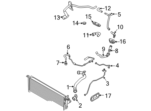 2021 Audi A6 Quattro Hoses & Lines Diagram 1