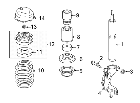 2021 Audi Q8 Shocks & Components - Front