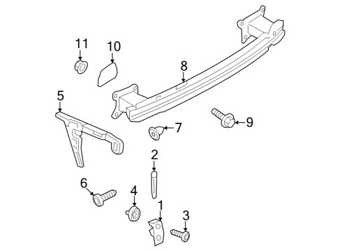 2018 Audi A4 Bumper & Components - Rear Diagram 2