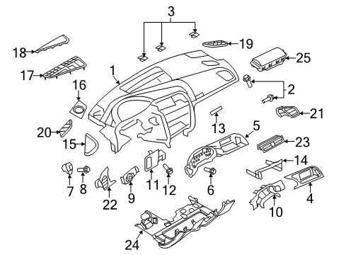 2013 Audi RS5 Cluster & Switches, Instrument Panel