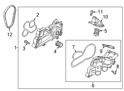 2016 Audi A3 Sportback e-tron Water Pump