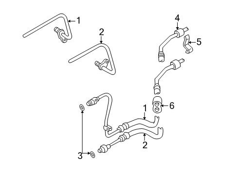 1997 Audi A8 Trans Oil Cooler Lines