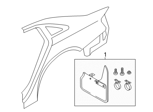 2014 Audi A4 Exterior Trim - Quarter Panel