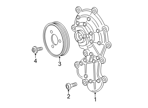 2016 Audi A7 Quattro Water Pump