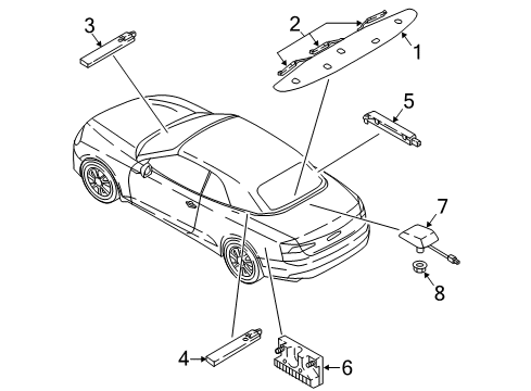 2021 Audi A5 Quattro Antenna & Radio Diagram 1