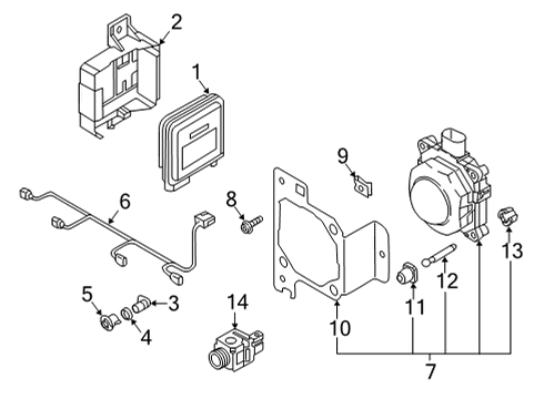 2021 Audi A4 allroad Electrical Components - Front Bumper