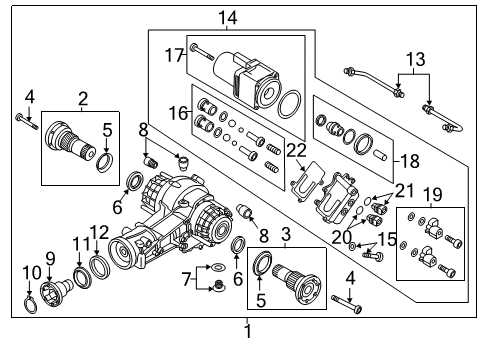 2018 Audi RS7 Axle & Differential - Rear