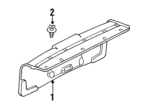 1995 Audi S6 Interior Trim - Trunk Lid