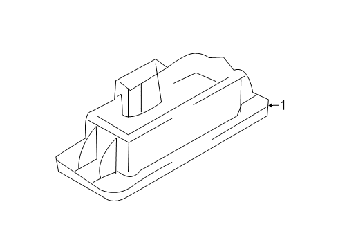 2023 Audi S5 License Lamps Diagram 1