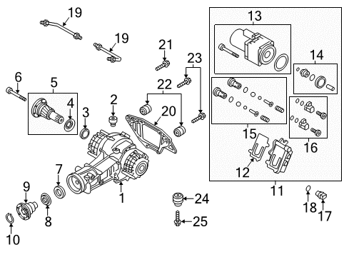 2014 Audi A6 Axle & Differential - Rear