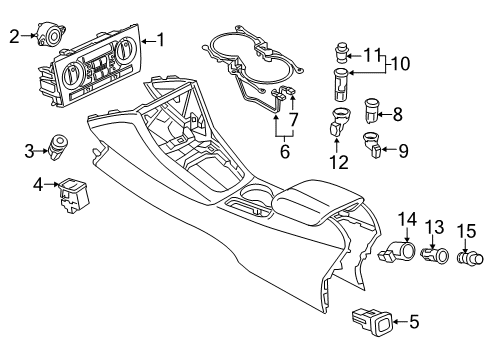 2017 Audi Q3 Quattro Electrical Components - Console