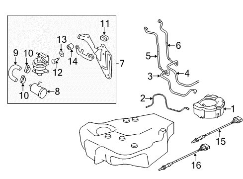 2009 Audi A3 Emission Components