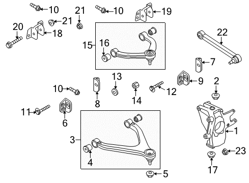 2010 Audi R8 Lower Control Arm Diagram for 420-505-311-C