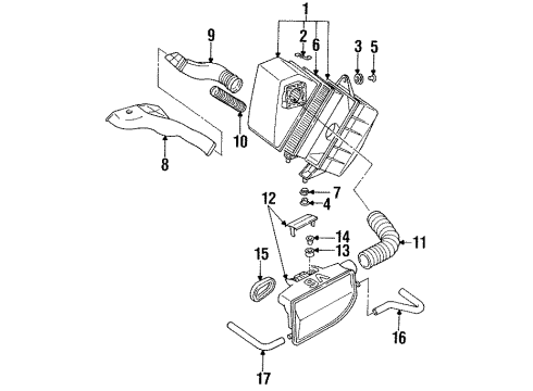 1992 Audi 100 Air Intake