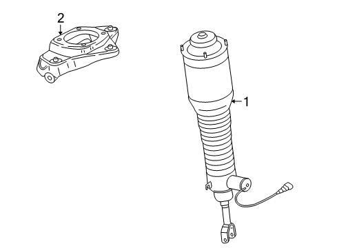 2008 Audi A6 Struts & Components - Front Diagram 1