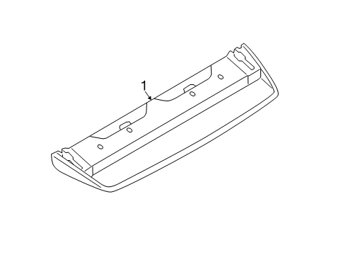 2015 Audi S8 High Mount Lamp Diagram for 4H0-945-097