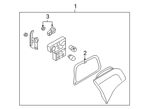 2011 Audi A6 Tail Lamps Diagram 1