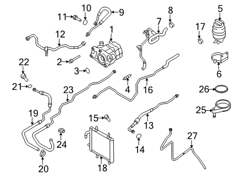 2012 Audi R8 P/S Pump & Hoses, Steering Gear & Linkage Diagram 3