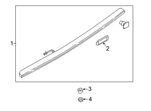 2018 Audi A5 Quattro High Mount Lamps Diagram 2