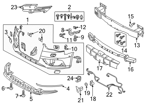 2015 Audi A3 Front Bumper