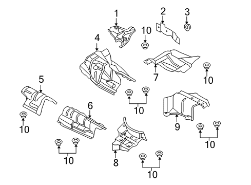 2017 Audi S5 Heat Shields