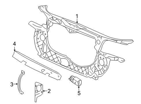 2004 Audi A4 Quattro Radiator Support