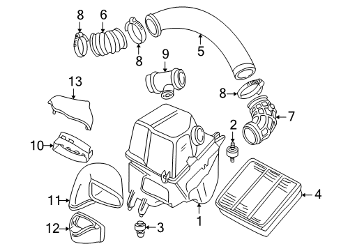 2001 Audi S8 Air Intake