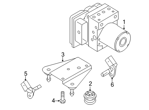 2014 Audi A4 ABS Components