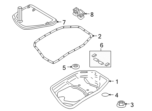 2007 Audi A8 Quattro Transaxle Parts