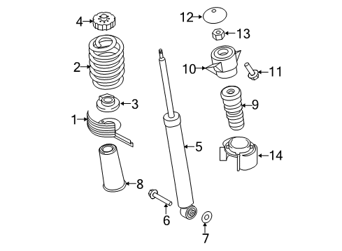 2013 Audi RS5 Shocks & Components - Rear