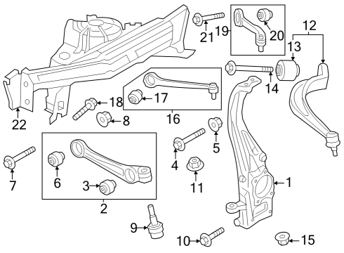 2024 Audi Q8 e-tron Front Suspension Components