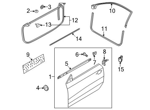 2013 Audi RS5 Door & Components, Exterior Trim