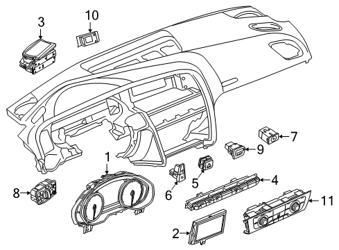 2018 Audi RS7 A/C & Heater Control Units