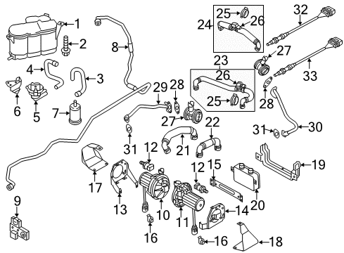 2013 Audi A8 Quattro Combination Valve Diagram for 079-131-101-AJ