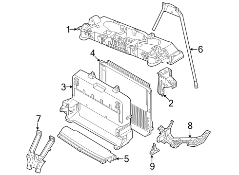 2024 Audi Q4 e-tron Radiator Support