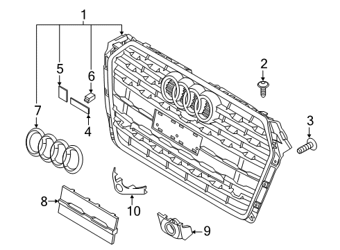 2018 Audi A5 Sportback Grille & Components