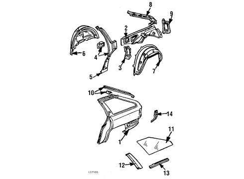 1984 Audi 5000 Quarter & Rear Body Trim