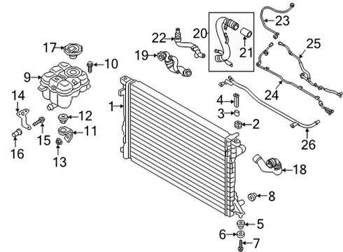 2023 Audi SQ7 Radiator & Components